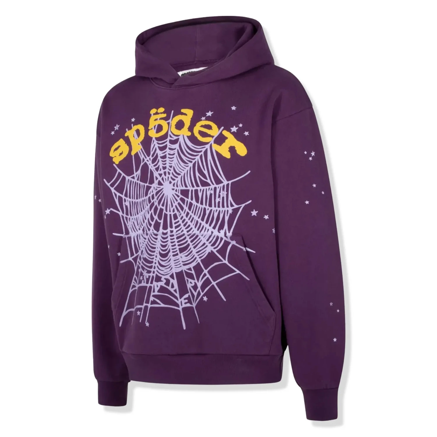 Sp5der Star OG Web V2 Purple Hoodie 3 Sp5der Star OG Web V2 Purple Hoodie - Image 3