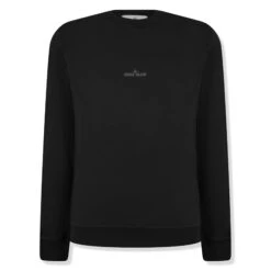 Stone Island Dial Logo Black Sweatshirt