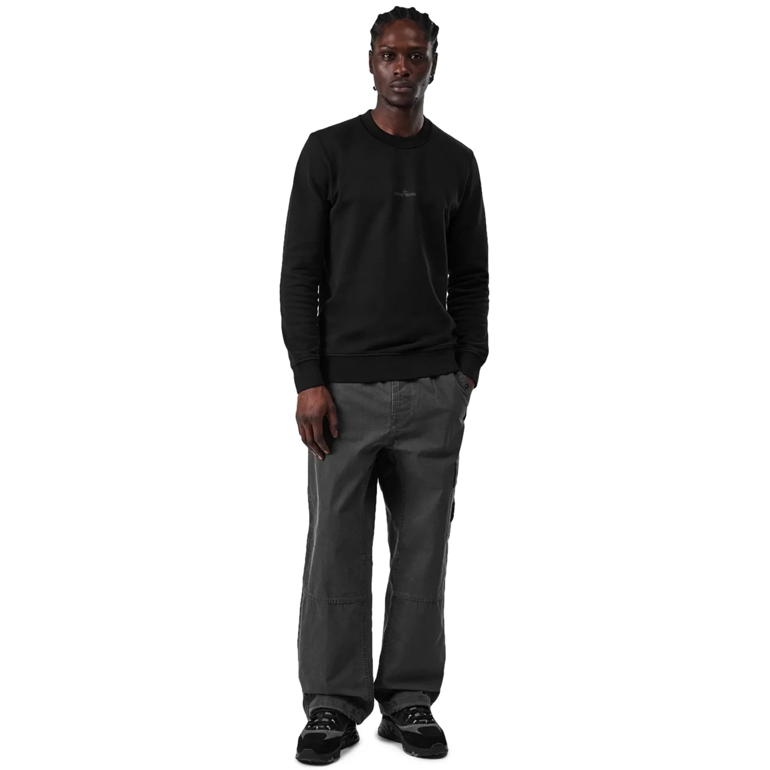 Stone Island Dial Logo Black Sweatshirt 6 Stone Island Dial Logo Black Sweatshirt - Image 6