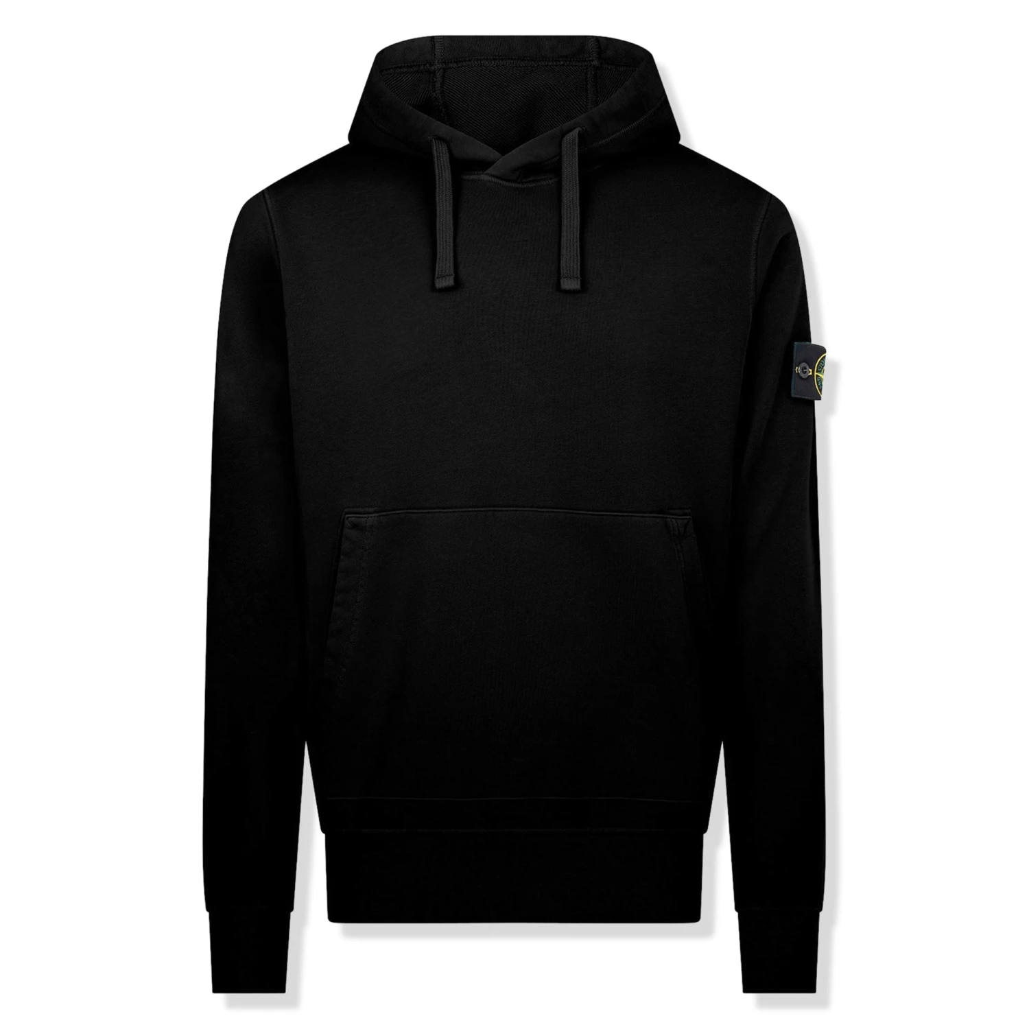 Stone Island Logo Black Hoodie 1 Stone Island Logo Black Hoodie