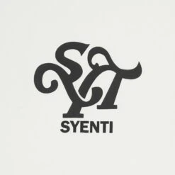 Syenti Emblem Long-Sleeved Off White T Shirt -Creps Lockers syenti emblem long sleeved off white t shirt logo front