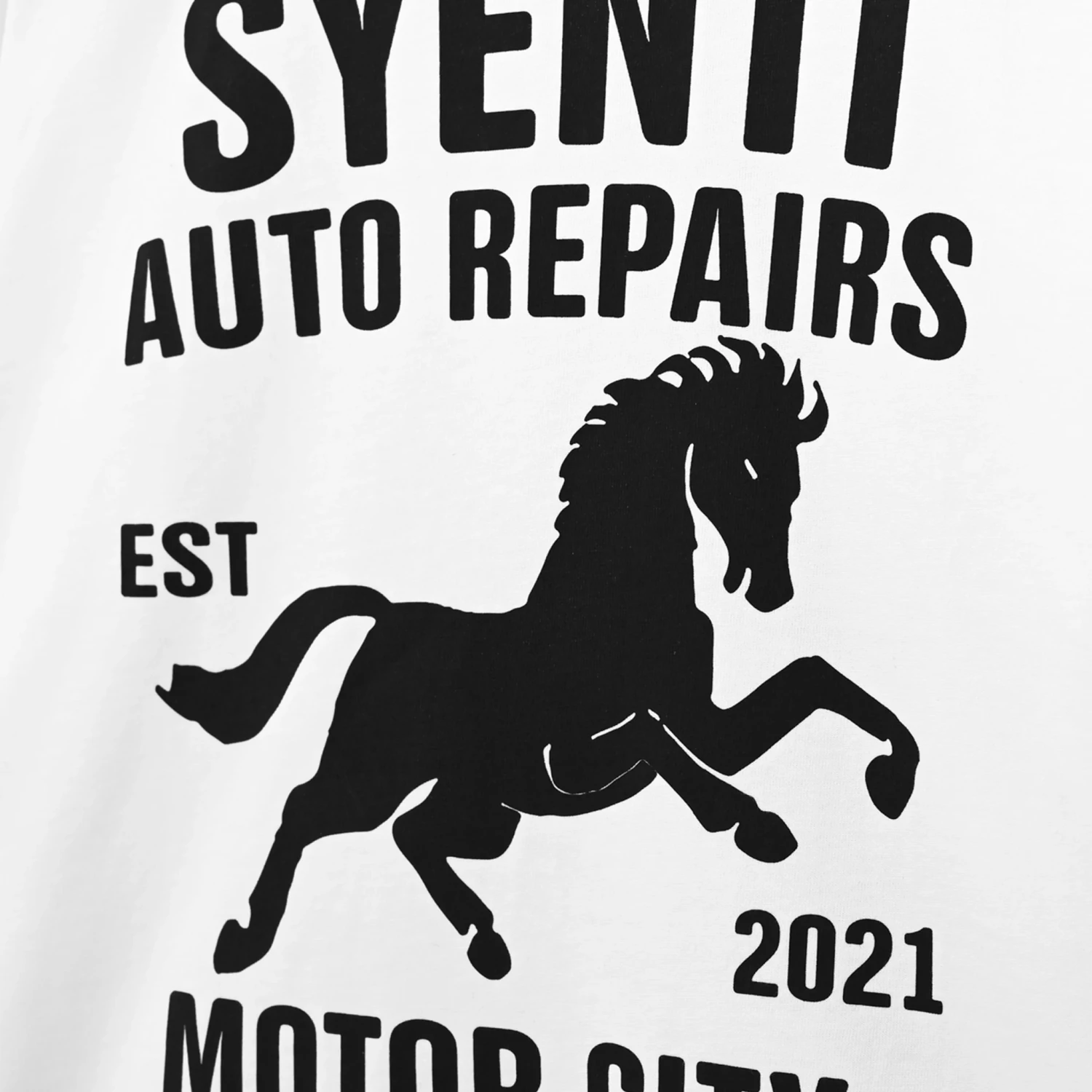 Syenti Motor City Long-Sleeved Off White T Shirt 5 Syenti Motor City Long-Sleeved Off White T Shirt - Image 5