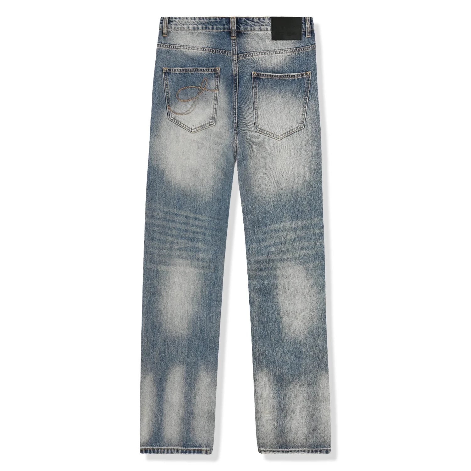 Syenti Stone Washed Jeans Blue 2 Syenti Stone Washed Jeans Blue - Image 2