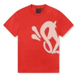 Syna World Logo Red T-Shirt & Shorts -Creps Lockers syna world logo red t shirt shorts syna tee red front tee front