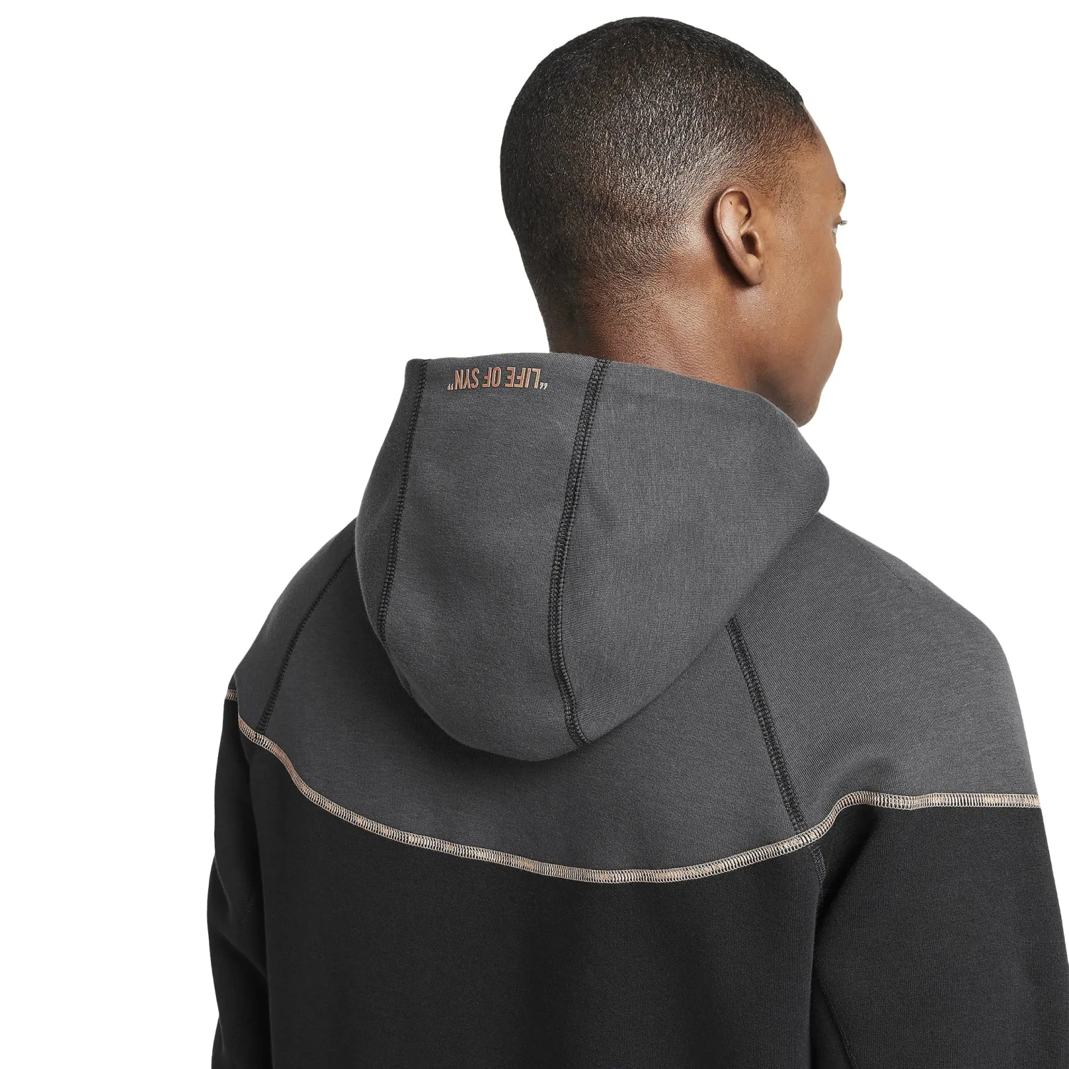 Syna World X Nike Central Cee Tech Fleece Black Hoodie 7 Syna World X Nike Central Cee Tech Fleece Black Hoodie - Image 7