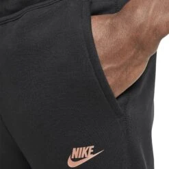 Syna World X Nike Central Cee Tech Fleece Black Tracksuit -Creps Lockers syna world x nike central cee tech fleece black sweatpants hq3749 010 detail model set