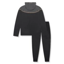 Syna World X Nike Central Cee Tech Fleece Black Tracksuit -Creps Lockers syna world x nike central cee tech fleece black tracksuit hq3748 010 hq3749 010 back