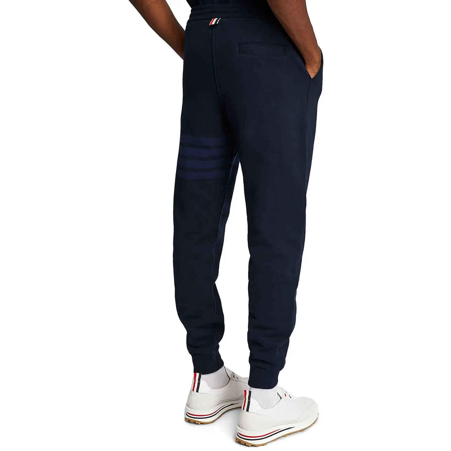 Thom Browne Classic Loopback 4-Bar Blue Sweatpants 2 Thom Browne Classic Loopback 4-Bar Blue Sweatpants - Image 2