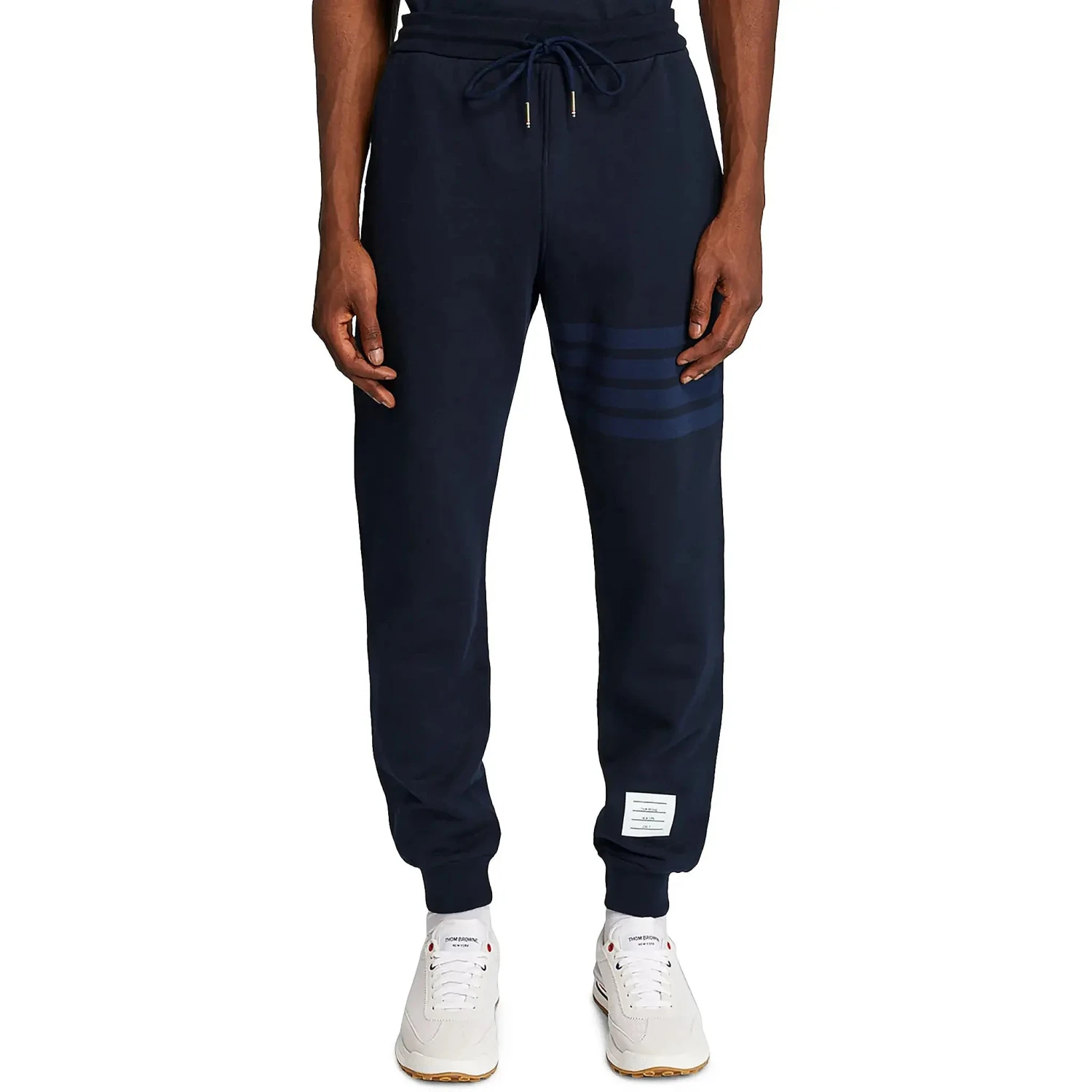 Thom Browne Classic Loopback 4-Bar Blue Sweatpants 3 Thom Browne Classic Loopback 4-Bar Blue Sweatpants - Image 3