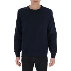 Thom Browne Classic Loopback 4-Bar Tonal Relaxed Navy Blue Sweatshirt 8 Thom Browne Classic Loopback 4-Bar Tonal Relaxed Navy Blue Sweatshirt -Creps Lockers thom browne classic loopback 4 bar tonal relaxed navy blue sweatshirt mjt248a 06910 415 front