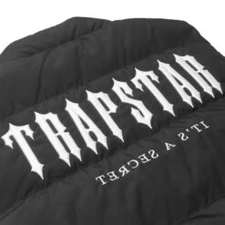 Trapstar Decoded Black White Gilet 7 Trapstar Decoded Black White Gilet -Creps Lockers trapstar decoded black white gilet back logo