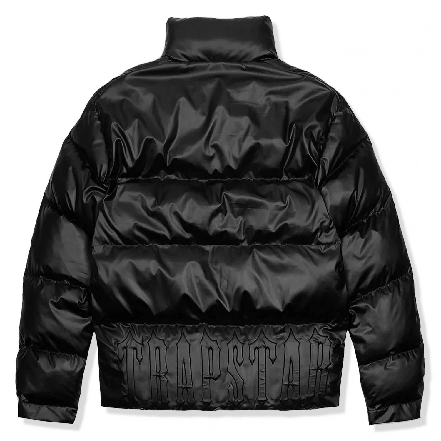 Trapstar Irongate Embossed Black Puffer Jacket 2 Trapstar Irongate Embossed Black Puffer Jacket - Image 2