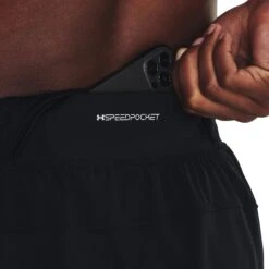 Under Armour UA Launch 7-Inch Black Shorts 14 Under Armour UA Launch 7-Inch Black Shorts -Creps Lockers under armour ua launch 7 inch black shorts 452239 model back detail
