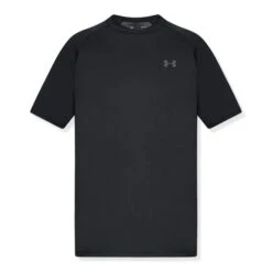 Under Armour UA Black T Shirt & Shorts -Creps Lockers under armour ua tech 2.0 black t shirt 1326413 front 1