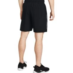 Under Armour UA Tech White Black T Shirt & Shorts 20 Under Armour UA Tech White Black T Shirt & Shorts -Creps Lockers under armour ua tech woven wordmark black shorts 1383356 model back