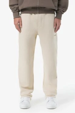 Veal Wide Structured Pants - Light Beige