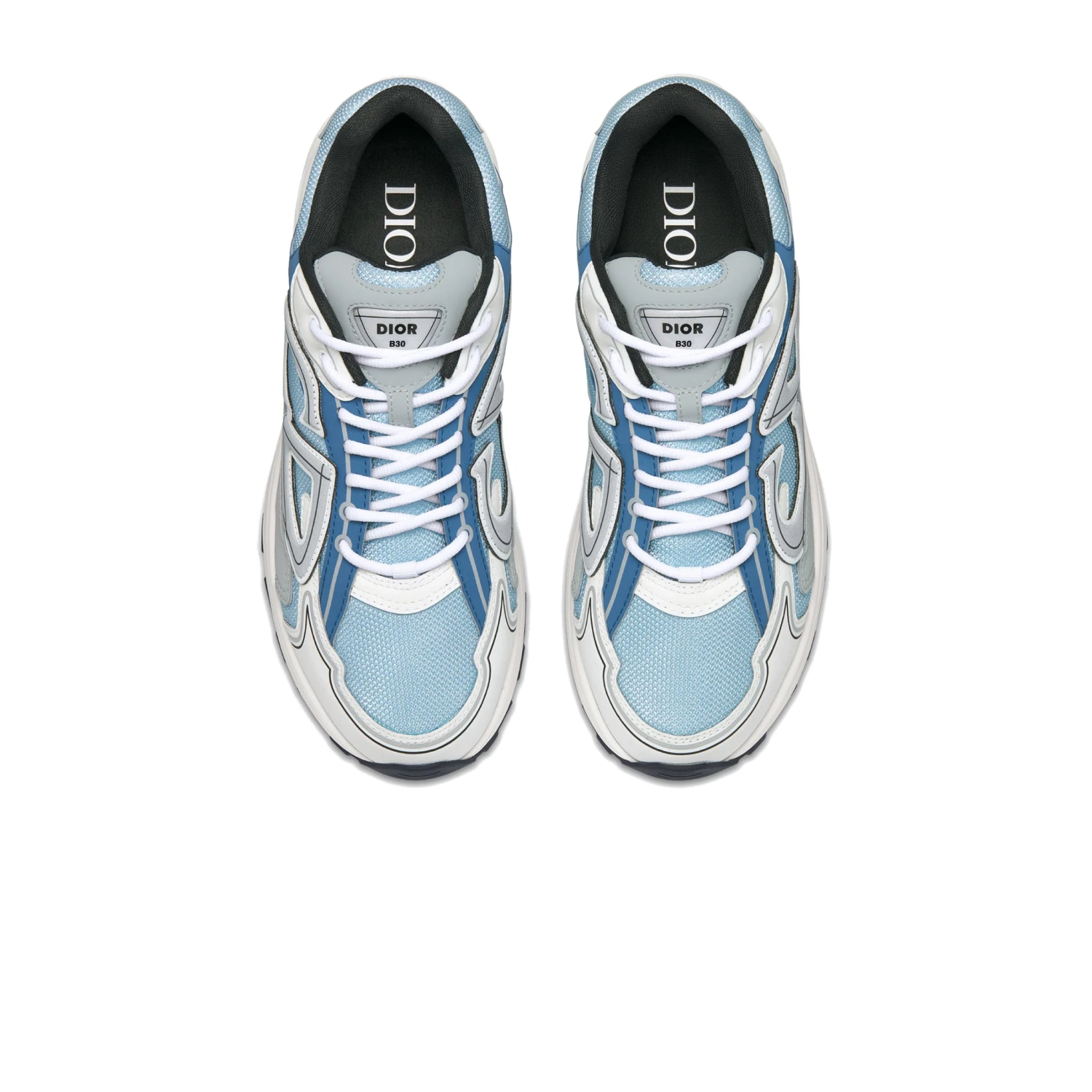 Dior B30 Mesh Light Blue Grey Trainer 4 Dior B30 Mesh Light Blue Grey Trainer - Image 4