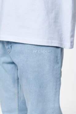 Kelton Straight Jeans Washed Light Blue -Creps Lockers PEGADOR FINER THINGS ECOMMERCE MALE DAY 241132