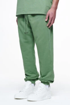 Logo Heavy Sweat Jogger Vintage Washed Cypress Green Gum -Creps Lockers PEGADOR FINER THINGS ECOMMERCE MALE PANTS0066