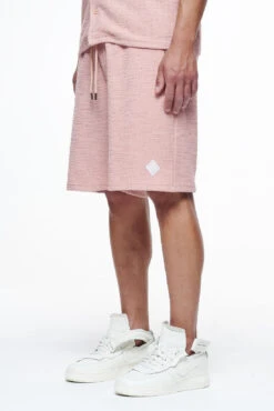 Briscoe Structured Knit Shorts Tuscan Rose -Creps Lockers PEGADOR FINER THINGS ECOMMERCE MALE PANTS0151