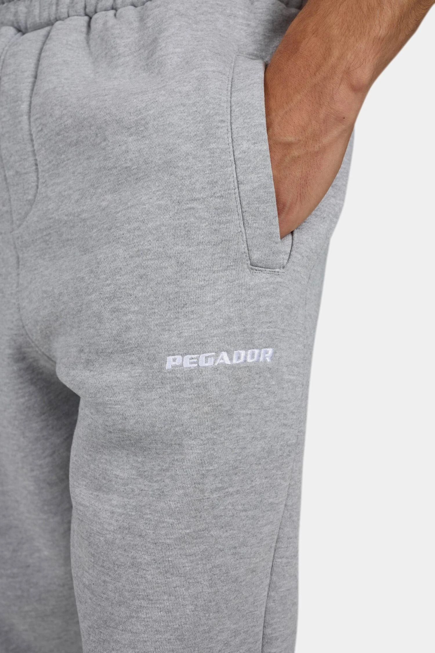 Logo Heavy Sweat Jogger Heather Grey White 5 Logo Heavy Sweat Jogger Heather Grey White - Image 5