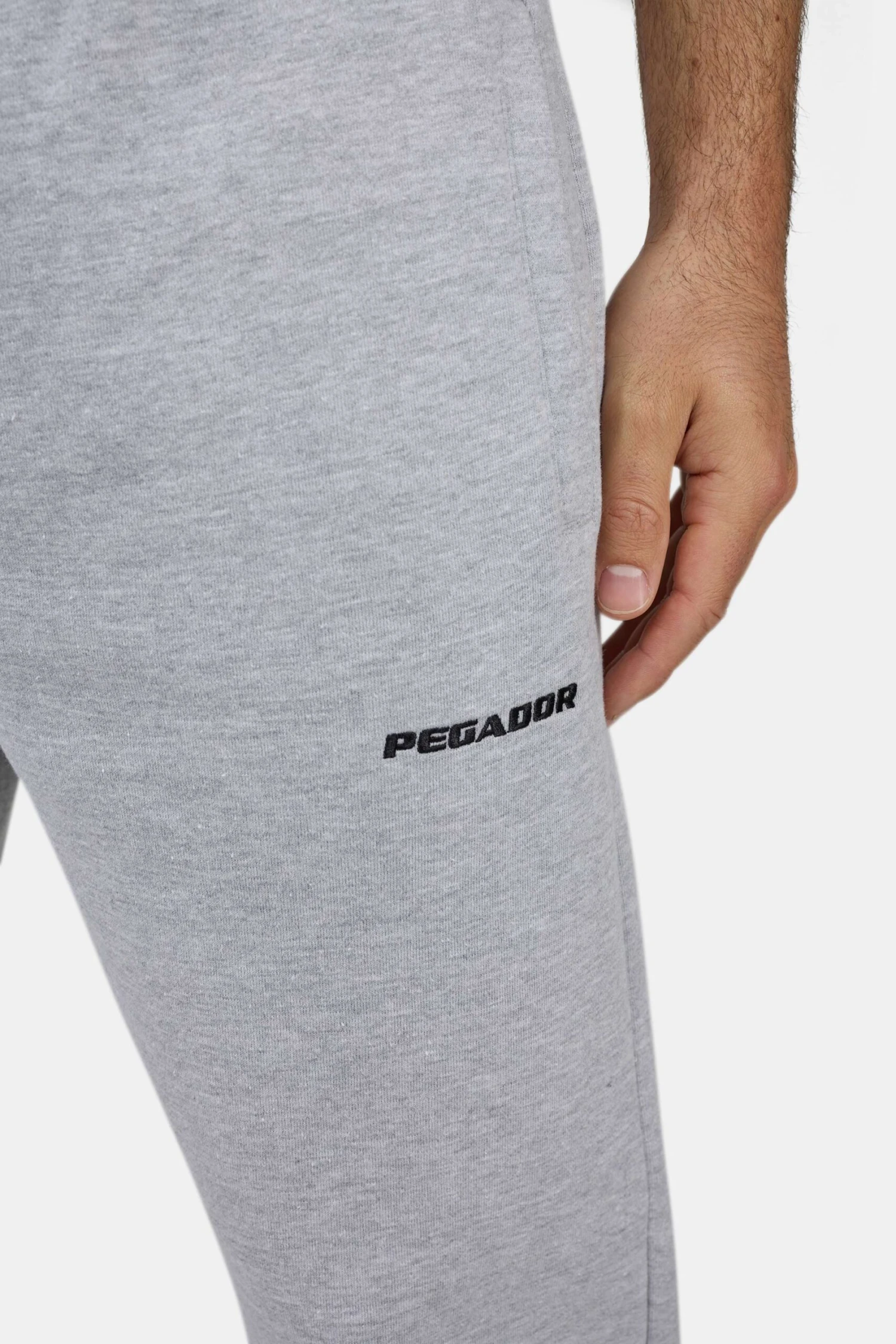 Logo Wide Sweat Pants Heather Grey Black 5 Logo Wide Sweat Pants Heather Grey Black - Image 5