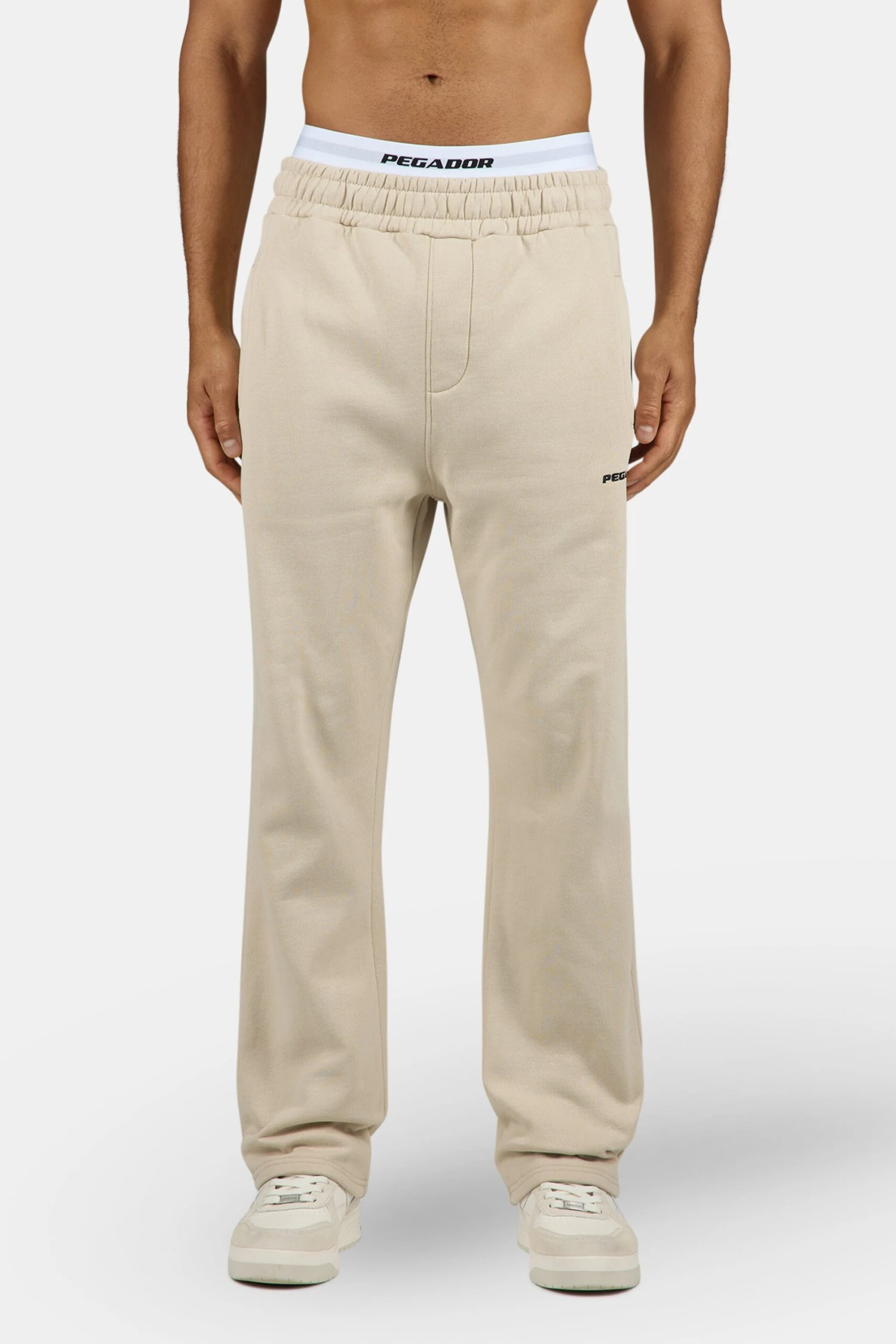 Logo Wide Sweat Pants Washed Stone Black 1 Logo Wide Sweat Pants Washed Stone Black