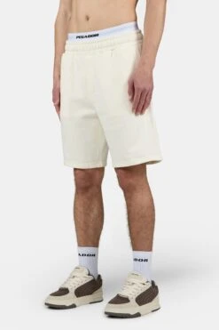 Premium Heavyweight Sweat Shorts in Washed Unbleached White -Creps Lockers PGDR 1569 575004 72