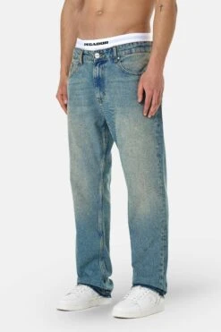 Presto Open Hem Jeans Washed Vintage Blue 8 Presto Open Hem Jeans Washed Vintage Blue -Creps Lockers PGDR 3075 230 Presto Open Hem Jeans Washed Vintage Blue 874 1