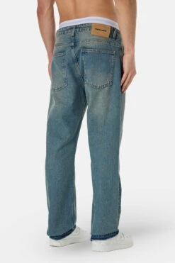 Presto Open Hem Jeans Washed Vintage Blue 9 Presto Open Hem Jeans Washed Vintage Blue -Creps Lockers PGDR 3075 230 Presto Open Hem Jeans Washed Vintage Blue 878 1