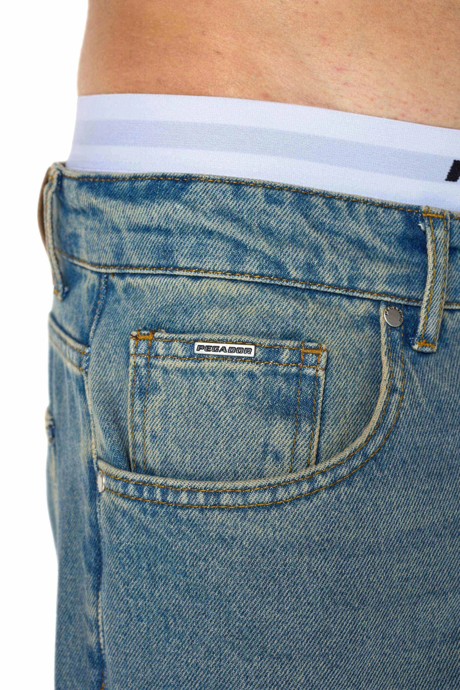 Presto Open Hem Jeans Washed Vintage Blue 5 Presto Open Hem Jeans Washed Vintage Blue - Image 5