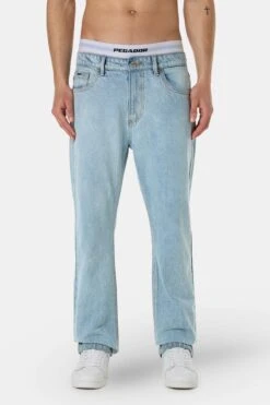 Baures Straight Jeans Washed Light Blue