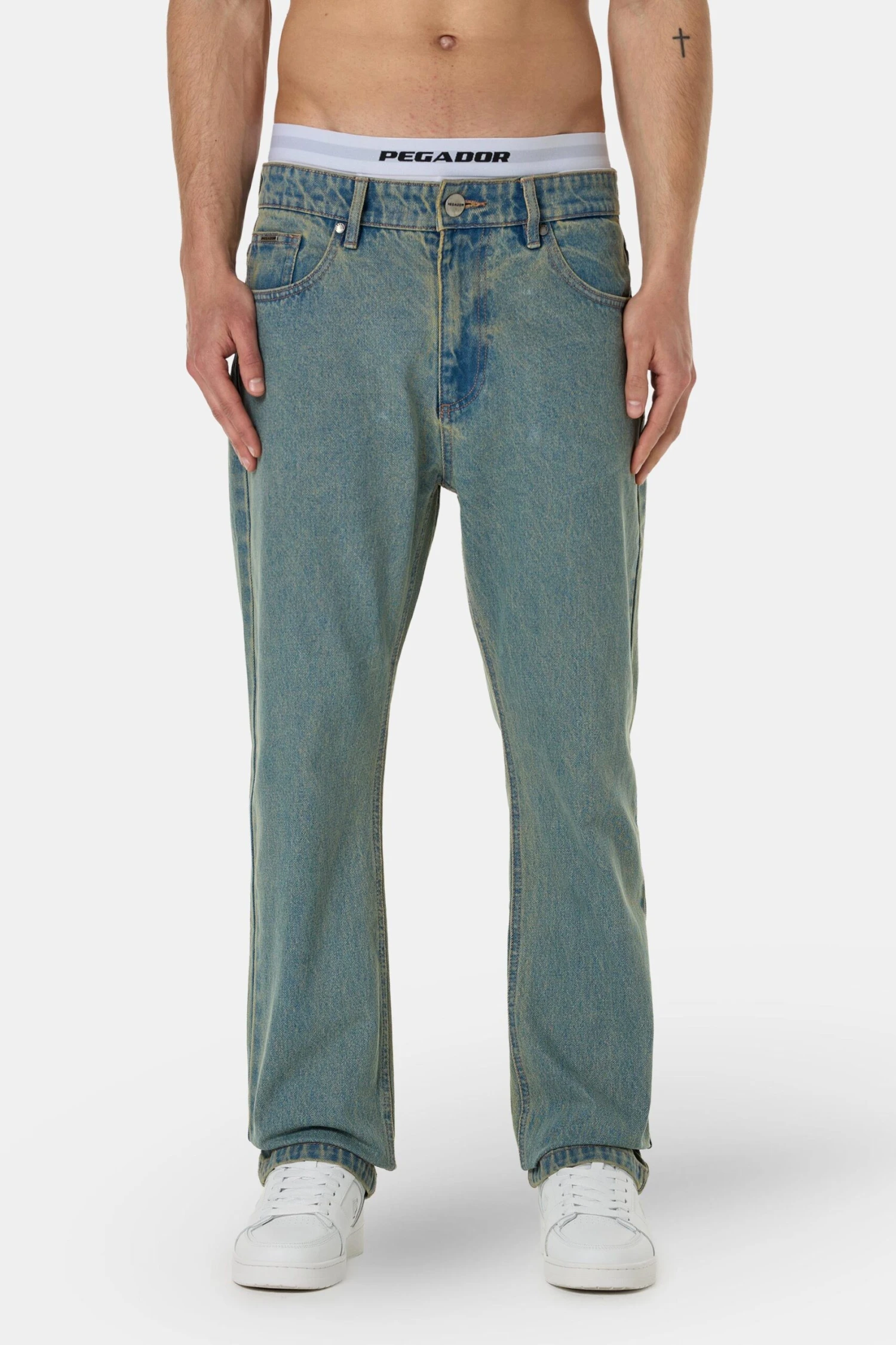 Pegador Baures Straight Jeans - Washed Vintage Blue 1 Pegador Baures Straight Jeans - Washed Vintage Blue