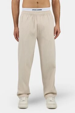 Troy Plissee Pants in Light Beige - Straight Fit Ribbed Trousers -Creps Lockers PGDR 3389 479 Troy Plissee Pants Light Beige 395