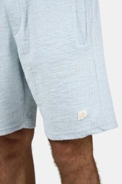 Libco Structured Knit Shorts Washed Dream Blue Unbleached -Creps Lockers PGDR 3625 578 352 Libco Structured Knit Shorts Washed Dream Blue Unbleached 562