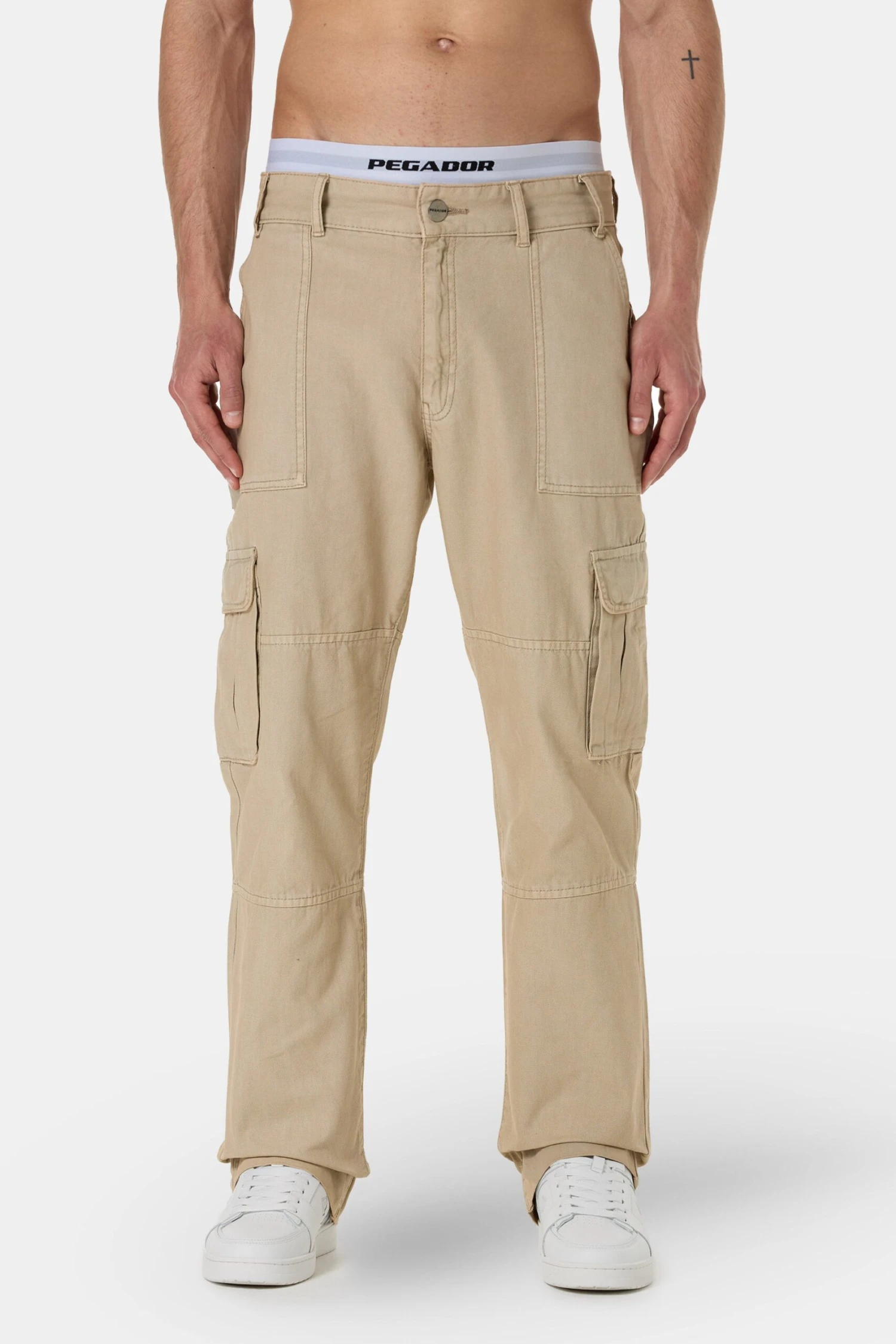 Risley Cargo Pants Beige 1 Risley Cargo Pants Beige