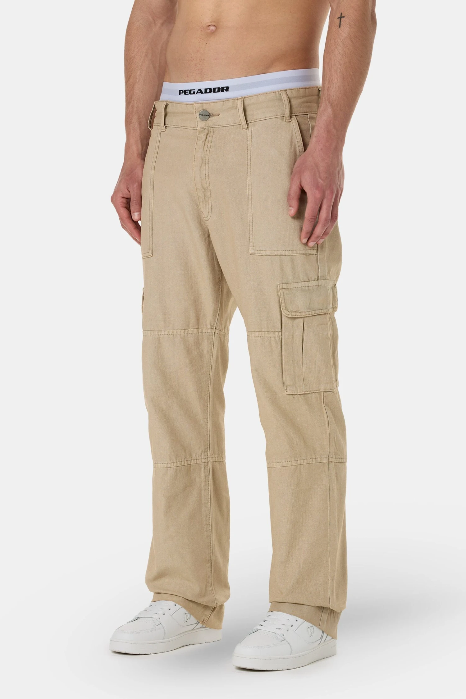 Risley Cargo Pants Beige 3 Risley Cargo Pants Beige - Image 3