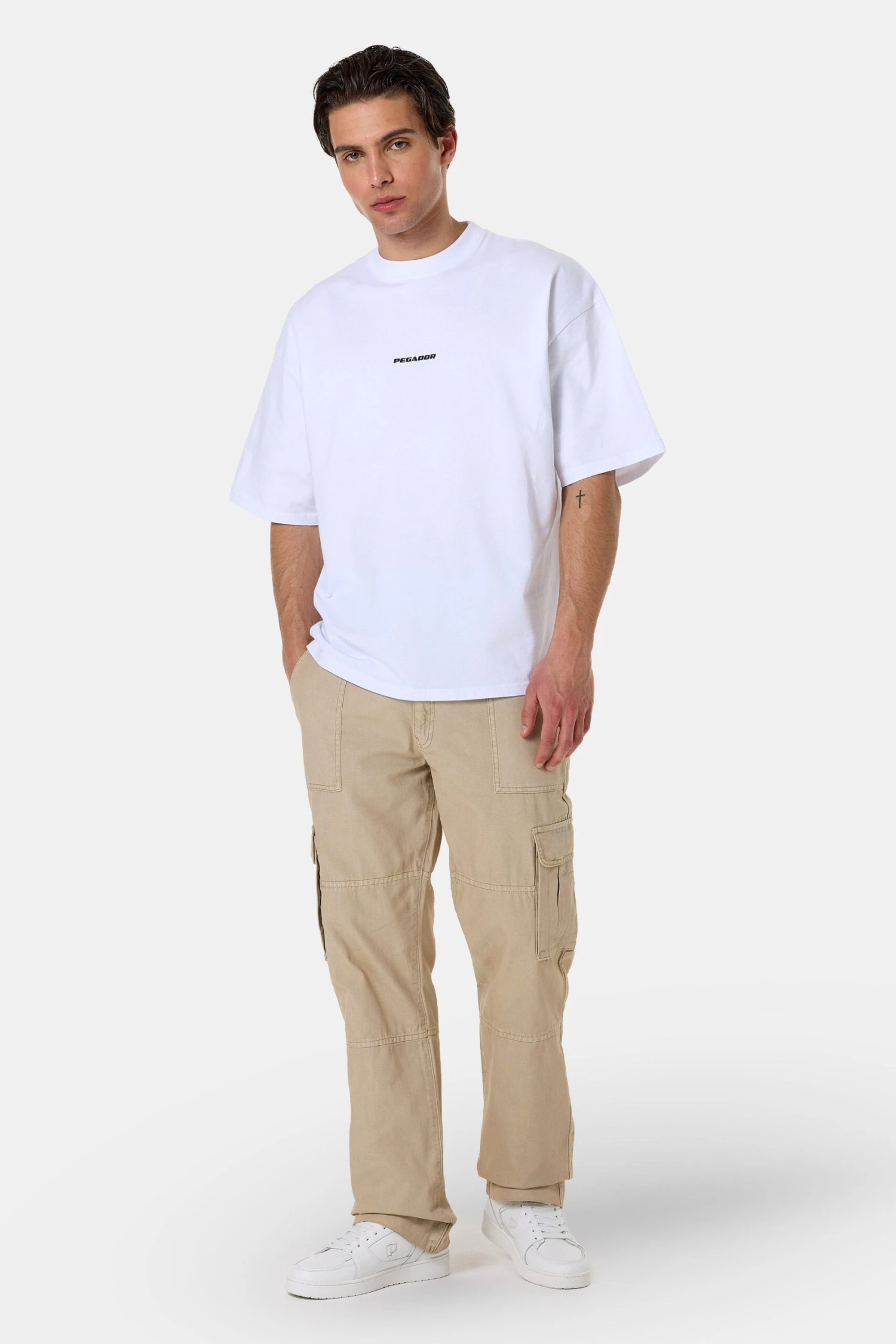 Risley Cargo Pants Beige 2 Risley Cargo Pants Beige - Image 2