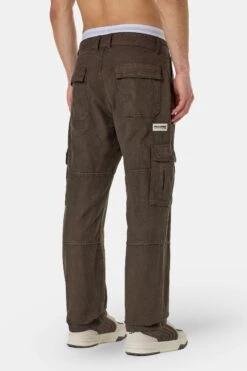 Risley Cargo Pants Dark Brown -Creps Lockers PGDR 4120 462 Risley Cargo Pants Dark Brown 1240 1