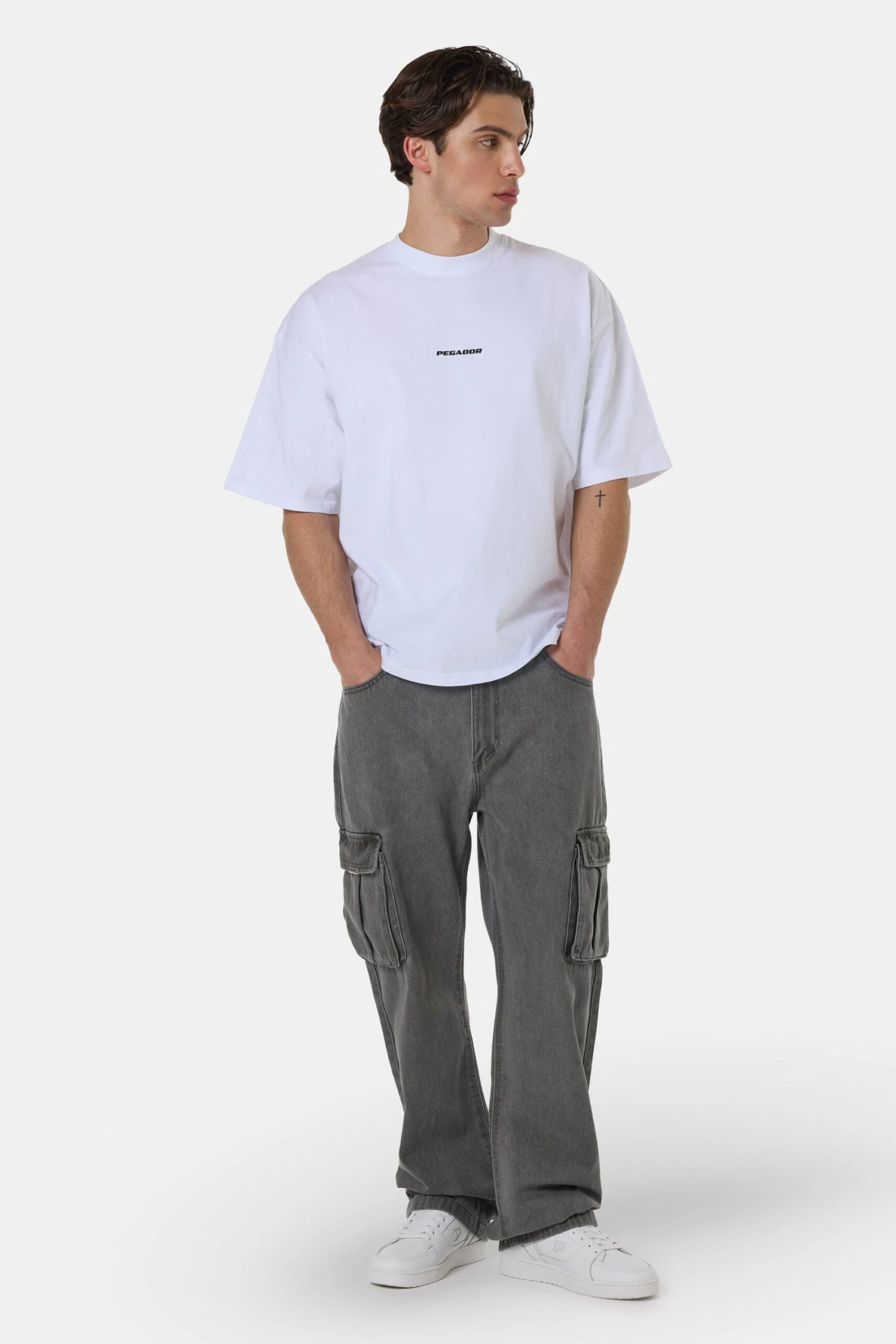 Dawes Cargo Baggy Jeans Washed Grey 2 Dawes Cargo Baggy Jeans Washed Grey - Image 2