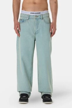 Bece Loose Jeans Sand Washed Blue
