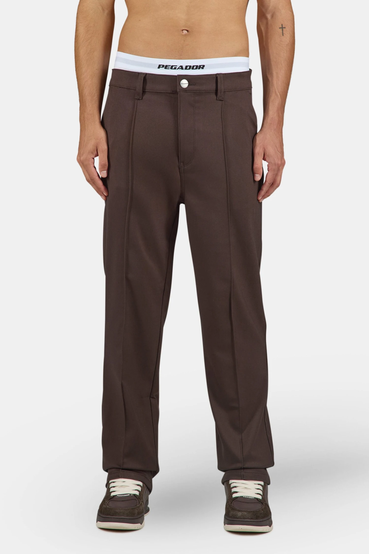 Guider Regular Suit Pants Dark Brown 1 Guider Regular Suit Pants Dark Brown
