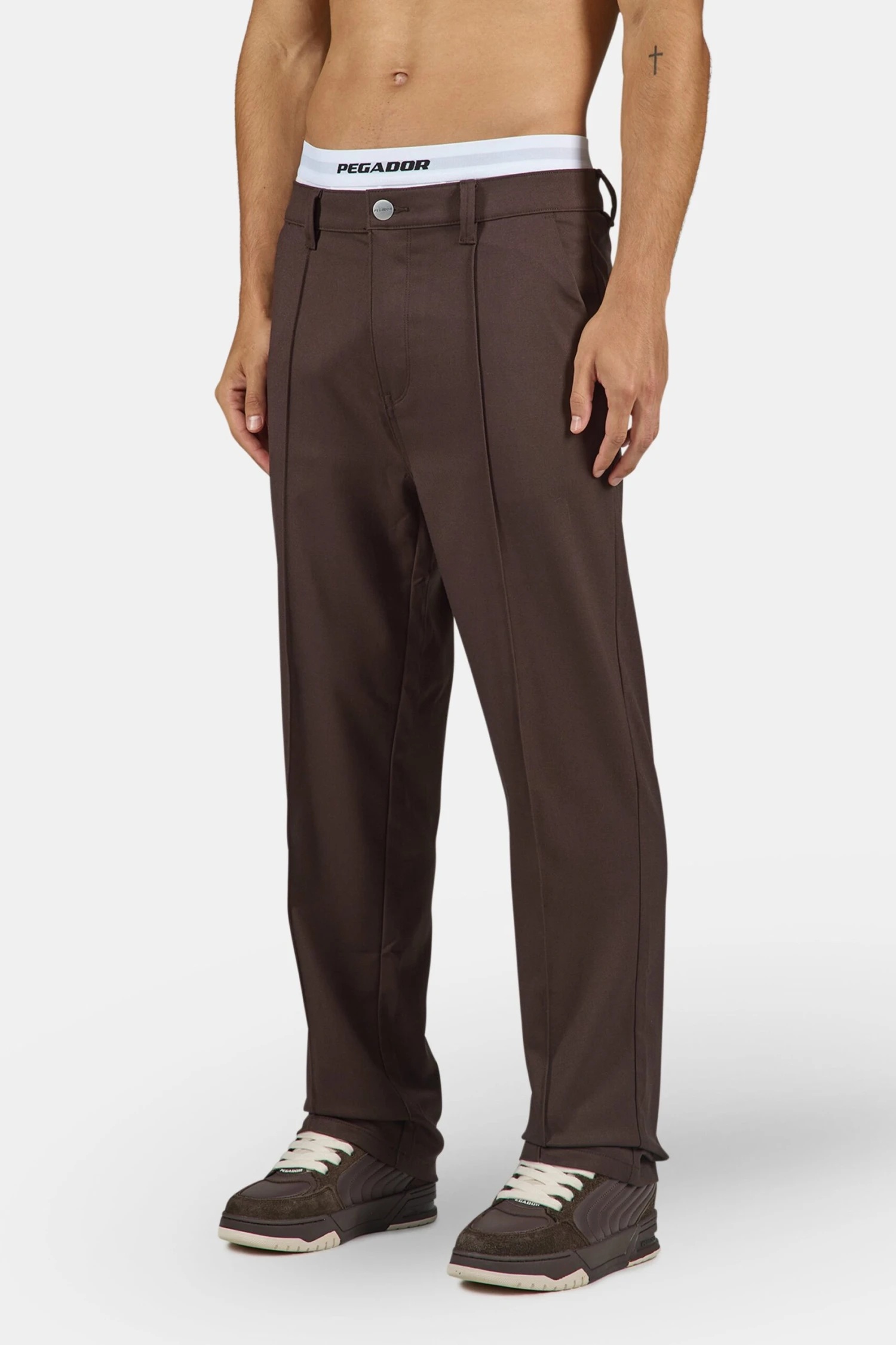 Guider Regular Suit Pants Dark Brown 3 Guider Regular Suit Pants Dark Brown - Image 3