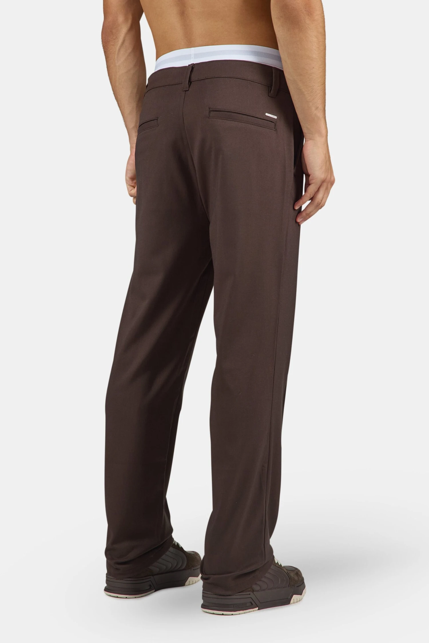 Guider Regular Suit Pants Dark Brown 4 Guider Regular Suit Pants Dark Brown - Image 4
