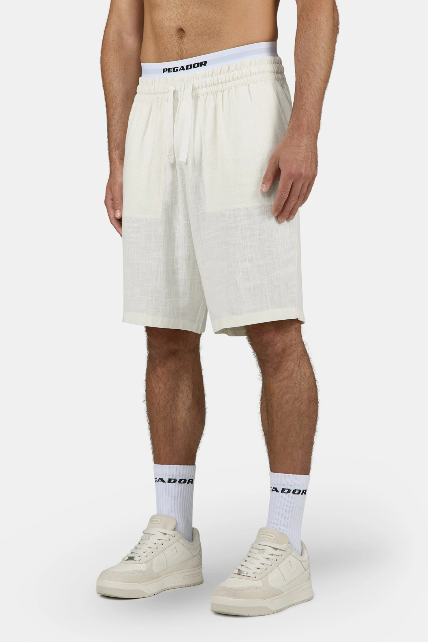 Lenium Linen Shorts Unbleached 3 Lenium Linen Shorts Unbleached - Image 3