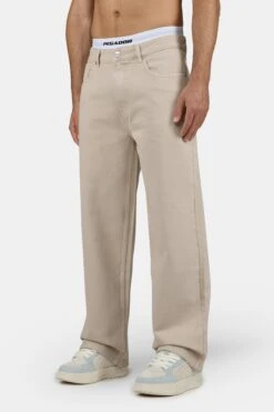 Darel Wide Jeans Washed Light Beige 8 Darel Wide Jeans Washed Light Beige -Creps Lockers PGDR 5020 487 Darel Wide Jeans Washed Light Beige 1146 1