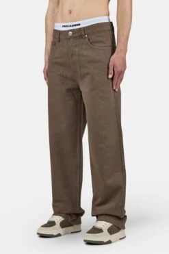 Darel Wide Jeans Washed Cozy Brown -Creps Lockers PGDR 5020 576 Darel Wide Jeans Washed Cozy Brown 990 1