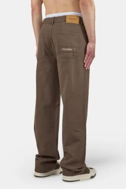 Darel Wide Jeans Washed Cozy Brown -Creps Lockers PGDR 5020 576 Darel Wide Jeans Washed Cozy Brown 992 1