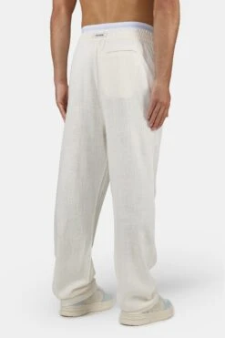 Lavus Wide Linen Pants - Unbleached Relaxed Fit Trousers 9 Lavus Wide Linen Pants - Unbleached Relaxed Fit Trousers -Creps Lockers PGDR 5021 352 Lavus Wide Linen Pants Unbleached 878