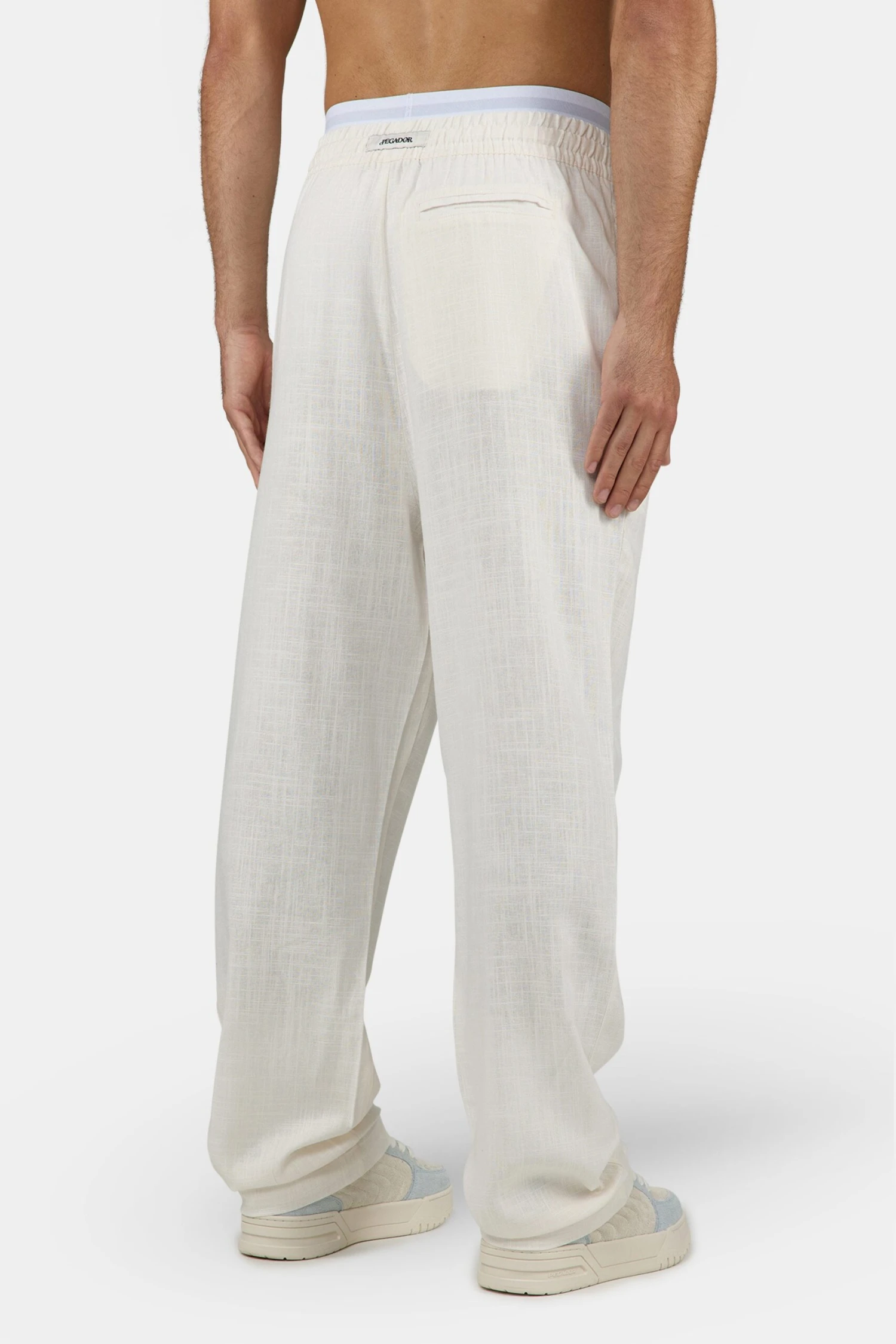 Lavus Wide Linen Pants - Unbleached Relaxed Fit Trousers 4 Lavus Wide Linen Pants - Unbleached Relaxed Fit Trousers - Image 4